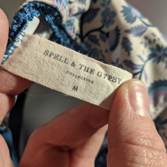 Spell & the Gypsy Blue Dahlia Bralette Med - Picture 8 of 8